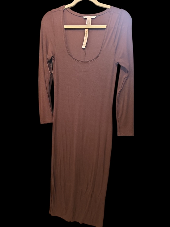 Victoria's Secret Dresses & Skirts - Victoria's Secret Long-Sleeve Scoop Neck Bodycon Dress - BROWN